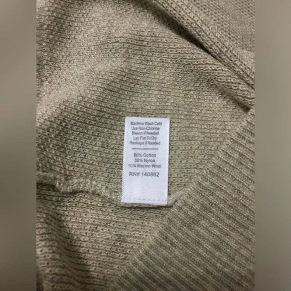 Marine Layer Mens Knit Beige Cotton Blend Crew Neck Sweater Size XXL - M400 - Picture 9 of 9